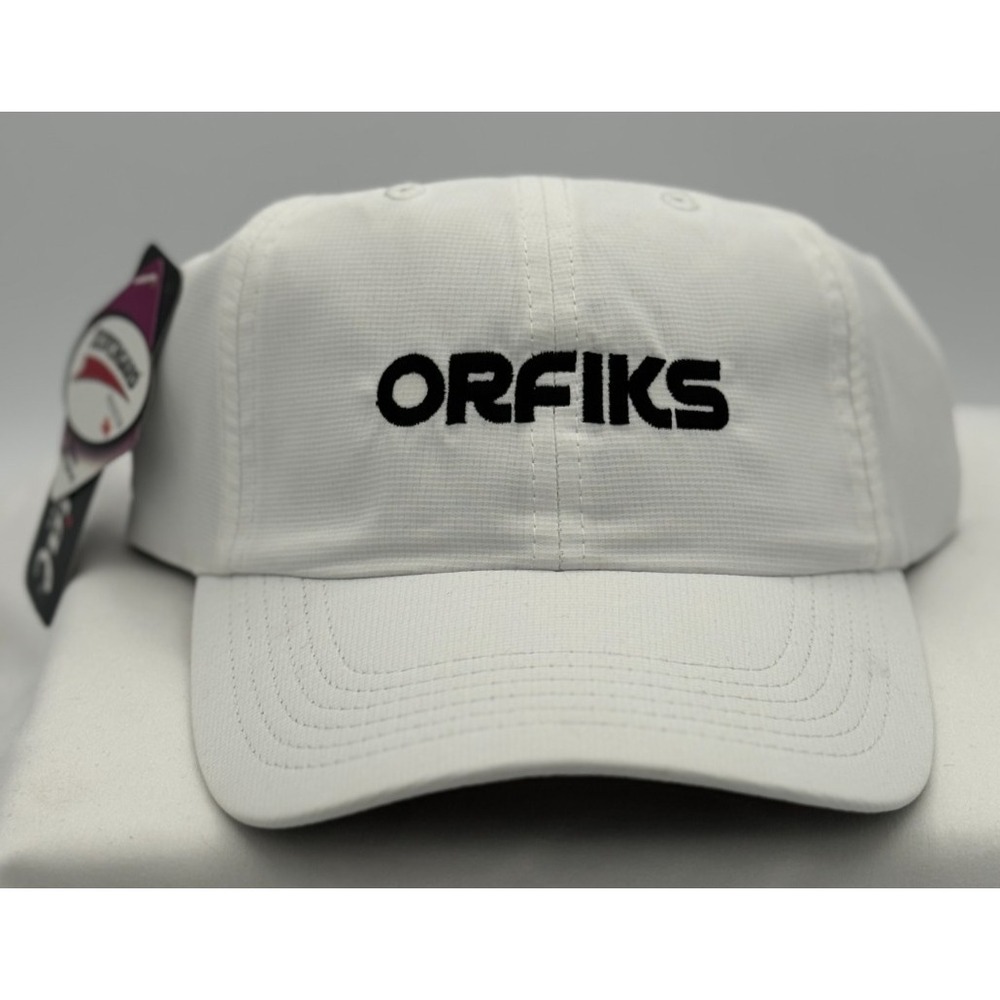 Orfiks Strap Back Imperial Hat / Cap - OFSA - White - 100% Polyester NEW W/Tags